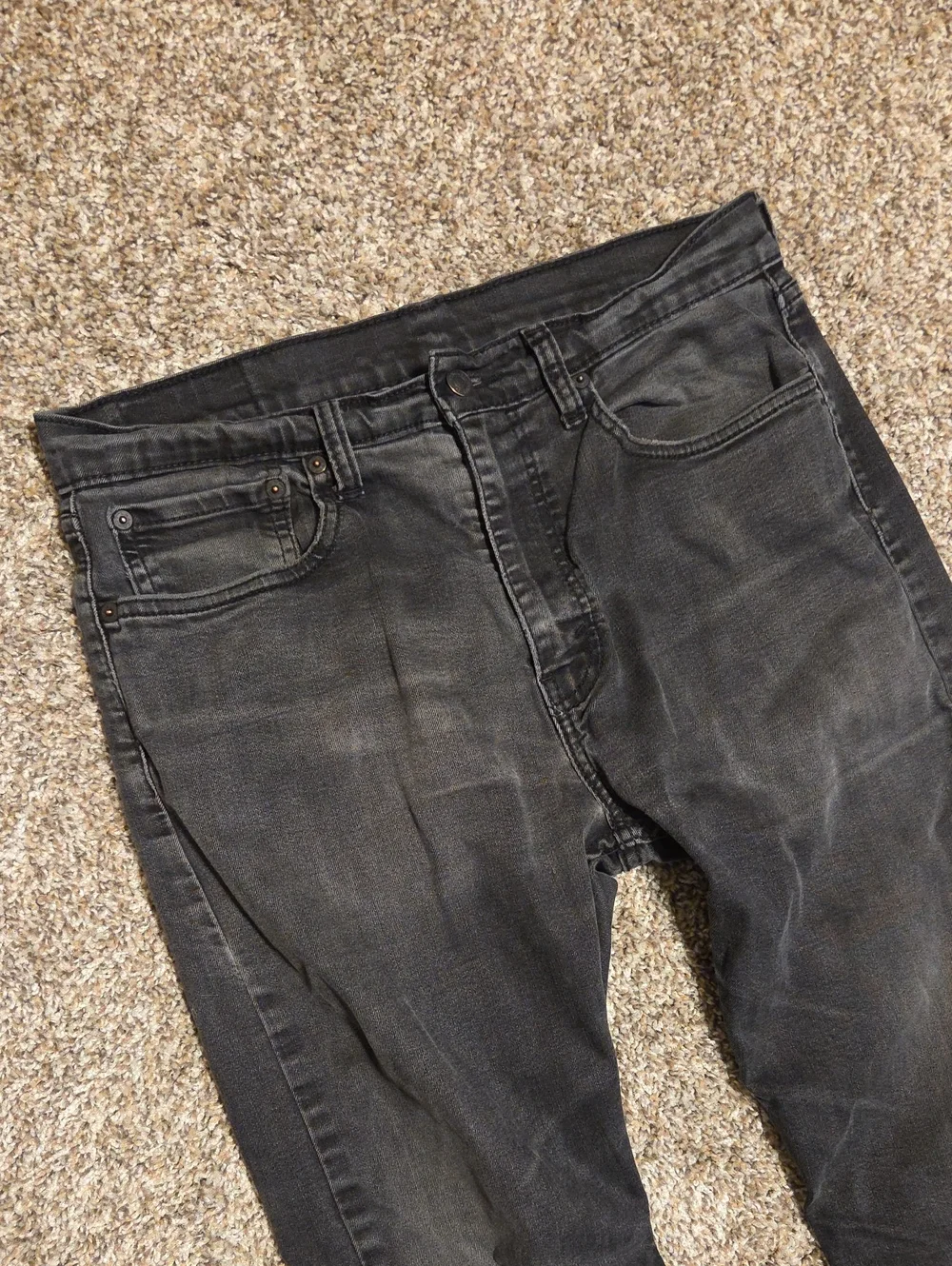 LEVI'S Men's 512 Slim Taper Jeans in Washed Black